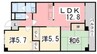 フローリッシュｌ 3LDKの間取り