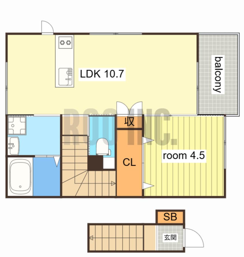 間取図 ラグーナ坂元