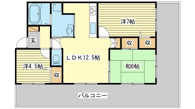 間取り図 プレステージ姫路坂田町