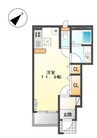 フィールドヴィレッジⅣ 1Rの間取り