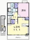 フィオーレ白浜Ⅰ 1LDKの間取り