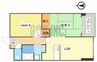 シャトー三和青山 2LDKの間取り