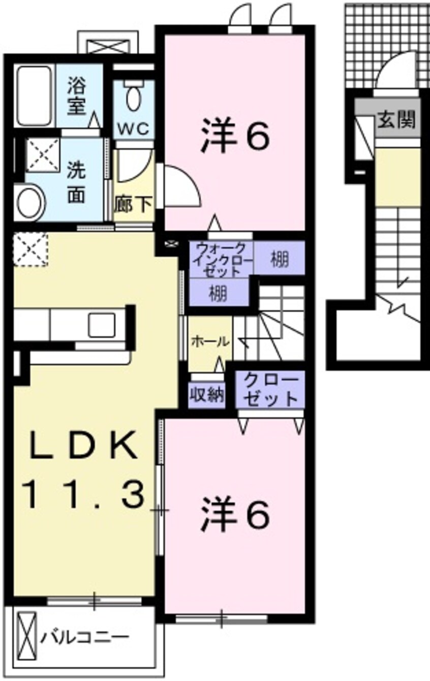 間取図 プリムローズ