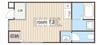 メゾンR 1Rの間取り