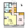 THE RESIDENCE 姫路神屋町 1LDKの間取り