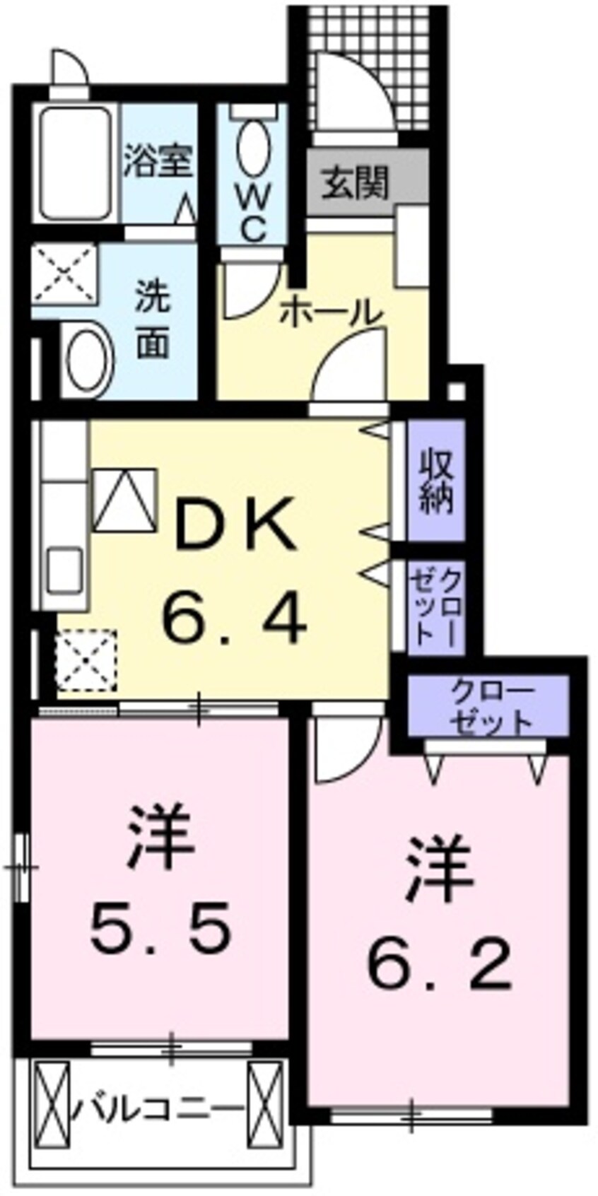 間取図 アルバ・ソーレ