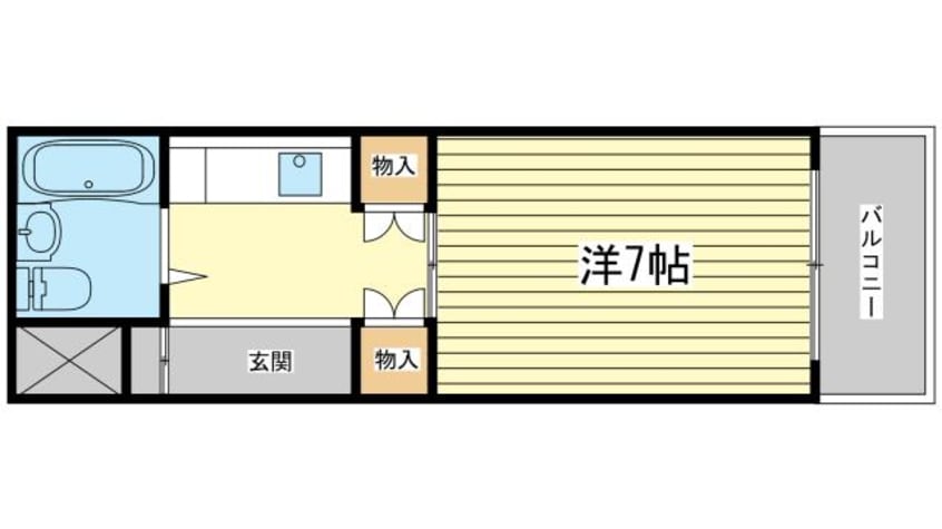 間取図 花影中村コーポ