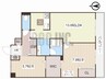 オカバ姫路青山シャーメゾン 2LDKの間取り