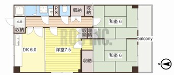 間取図 コンフォートローヤルハイツ