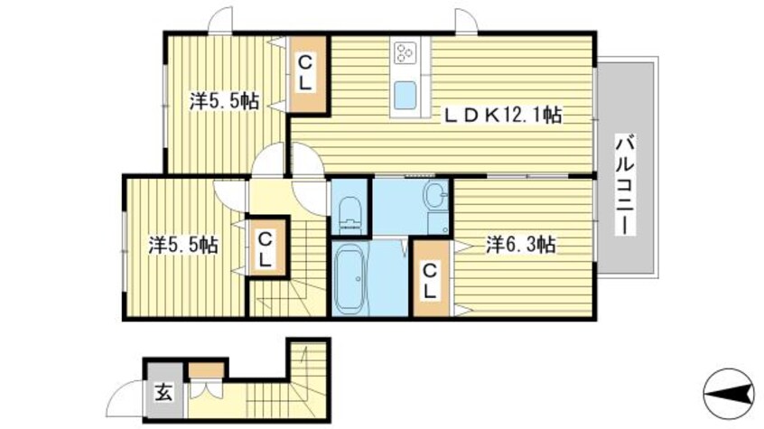 間取図 ブールドーグ　フランセ