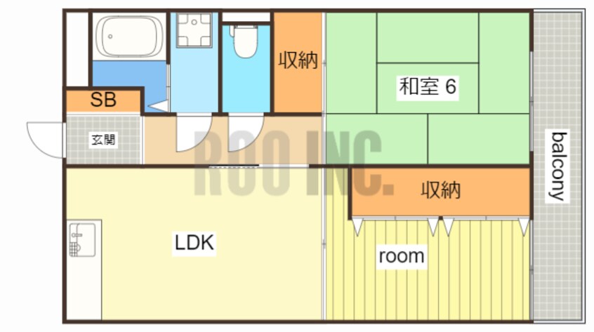 間取図 ハッピーコート駅南大路