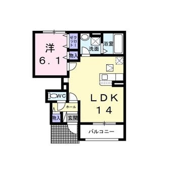 間取図 カルム　シャーンス