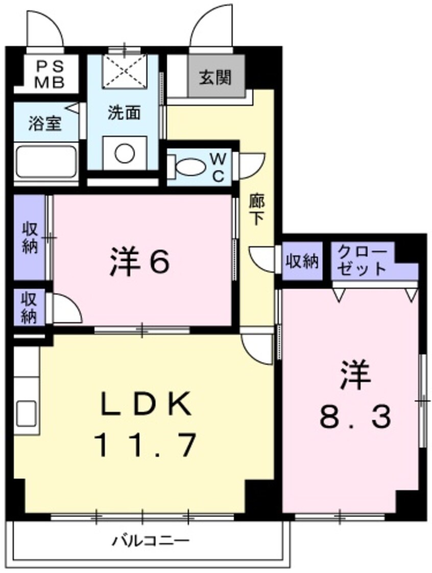 間取図 シエル青山