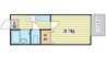 クリエイト太子 1Kの間取り