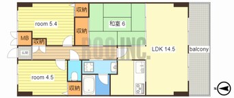 間取図 手柄アートスカイハイツ