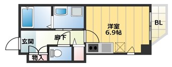 間取図 大和路線・関西本線/ＪＲ難波駅 徒歩10分 3階 築16年