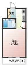 大阪メトロ御堂筋線/なんば駅 徒歩14分 3階 築33年 1Kの間取り