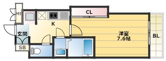 間取図 大阪環状線/芦原橋駅 徒歩3分 12階 築5年