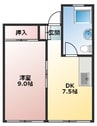 大阪メトロ千日前線/桜川駅 徒歩4分 3階 築45年 1DKの間取り