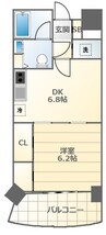 大阪メトロ御堂筋線/大国町駅 徒歩5分 9階 築14年 1DKの間取り