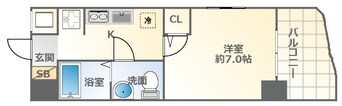 間取図 大阪メトロ千日前線/桜川駅 徒歩1分 15階 築3年