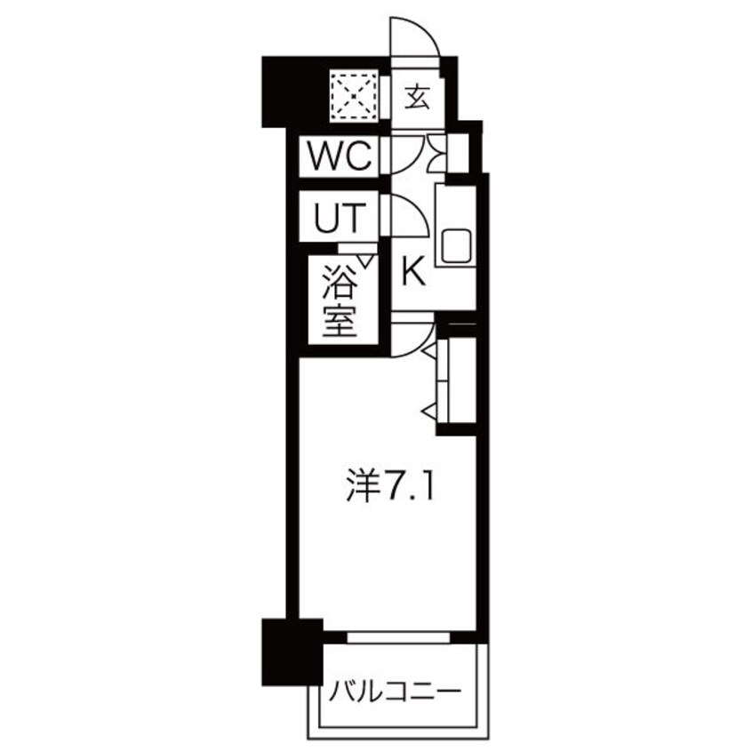 間取図 大阪メトロ長堀鶴見緑地線/大正駅 徒歩4分 2階 築5年