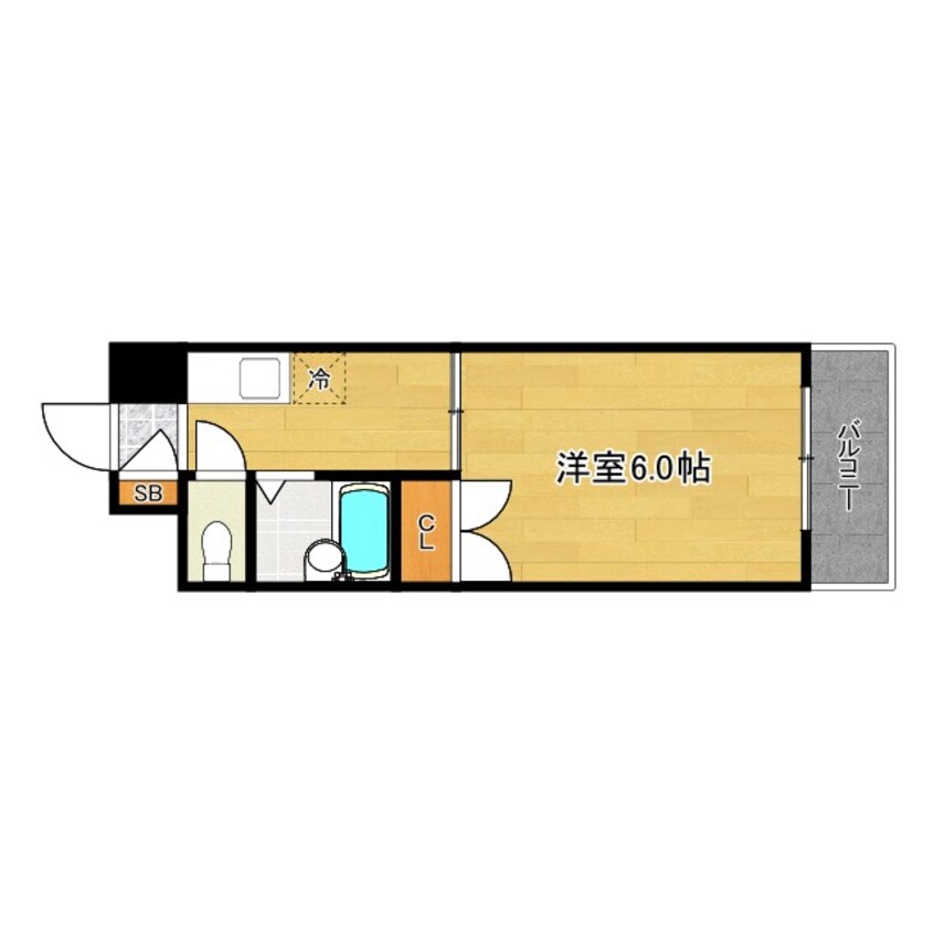 間取図 大阪環状線/大正駅 徒歩19分 2階 築33年