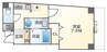 大阪メトロ御堂筋線/大国町駅 徒歩3分 4階 築11年 1Kの間取り
