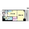 リッツ難波南Ⅱ 1DKの間取り