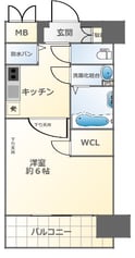 エステージ難波WESTの間取図