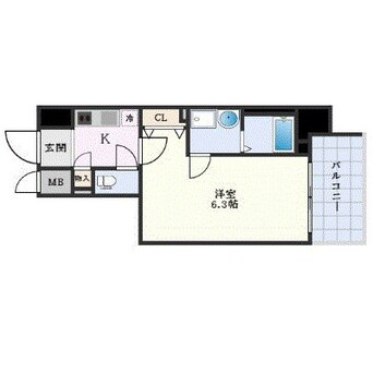 間取図 エスリード大阪ドームシティ