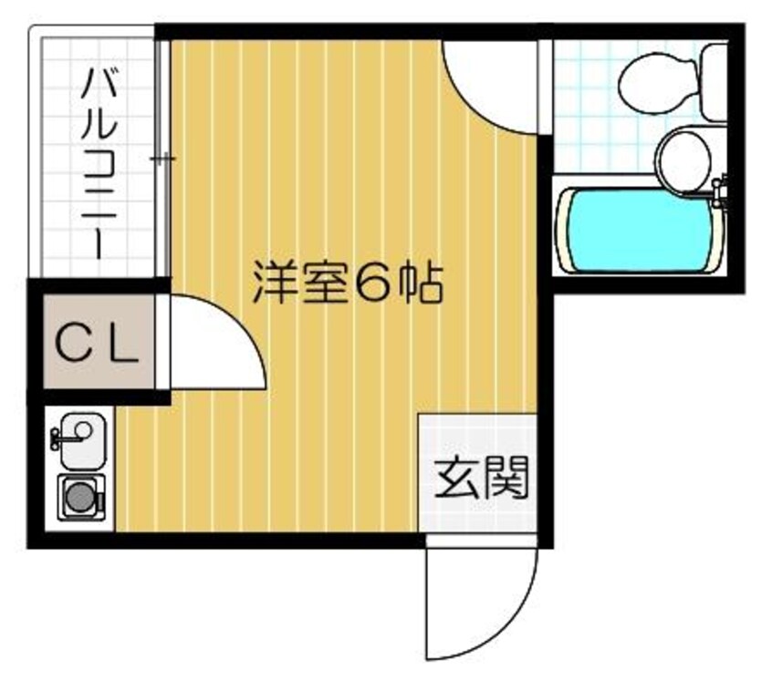間取図 ハイツ港晴２