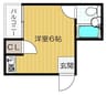 ハイツ港晴２ 1Kの間取り