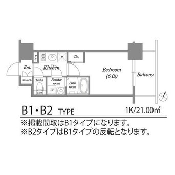 間取図 エスリード弁天町クレール