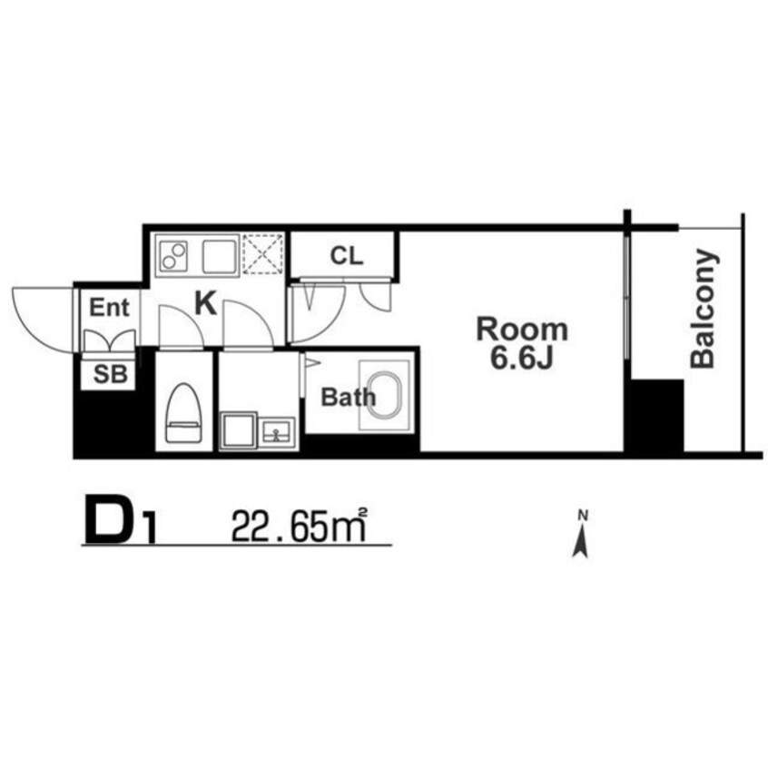 間取図 エスリード阿波座パークレジデンス