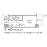 アドバンス大阪セレーノ 1Kの間取り