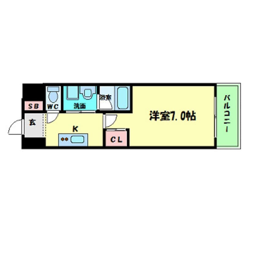 間取図 インペリアル靭本町