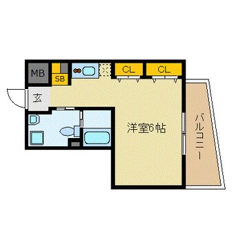 間取図 W.O.B　SHINMACHI