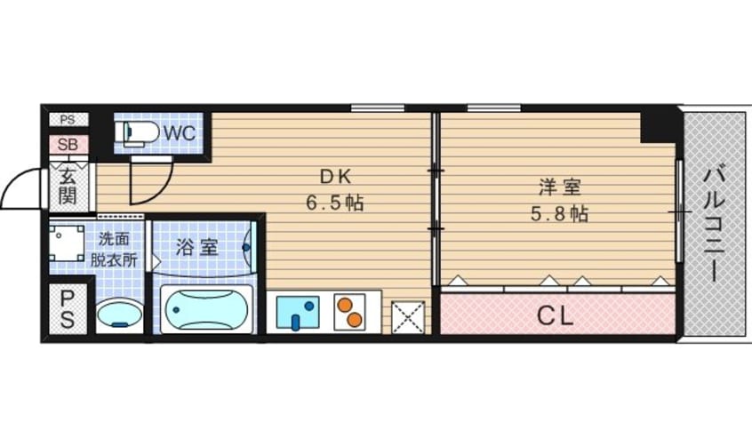 間取図 ビエラ江戸堀