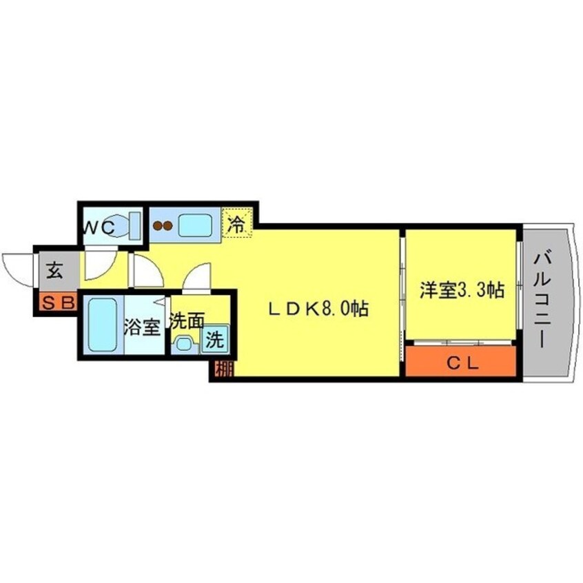 間取図 SERENiTE谷町croix