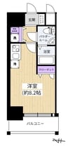 大阪メトロ千日前線/桜川駅 徒歩12分 9階 築11年 1Rの間取り