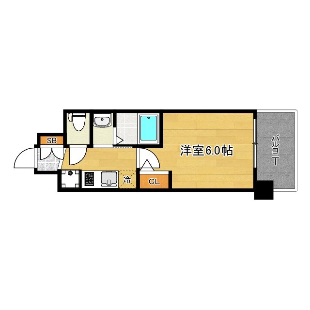 間取り図 エステムコート難波WEST-SIDEⅨレデント