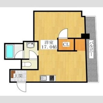 間取図 大阪メトロ御堂筋線/大国町駅 徒歩5分 3階 築38年