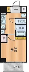 ラナップスクエア大阪城西 1Kの間取り