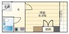 大和路線・関西本線/ＪＲ難波駅 徒歩3分 8階 築36年 1Kの間取り