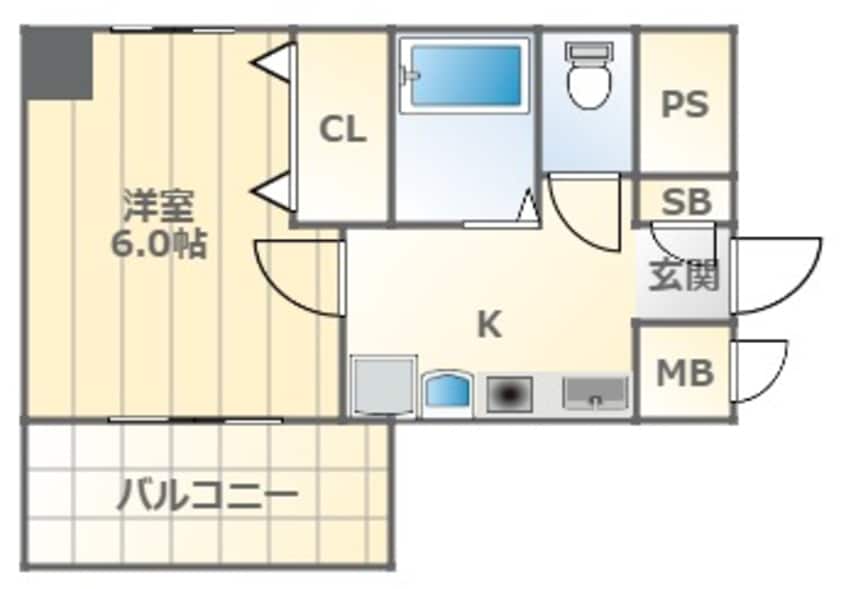 間取図 大和路線・関西本線/ＪＲ難波駅 徒歩4分 10階 築24年