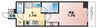 S-FORT桜川南 1Kの間取り