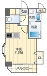 阪堺電気軌道阪堺線/恵美須町駅 徒歩1分 8階 築10年 1Kの間取り