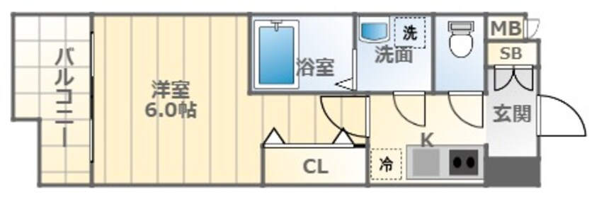 間取図 大阪環状線/芦原橋駅 徒歩7分 11階 築2年