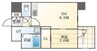 阪神なんば線/桜川駅 徒歩3分 6階 1年未満 1DKの間取り